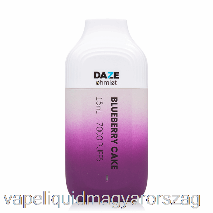 7 Daze Ohmlet 7000 0% Nulla Nikotin Eldobható áfonyás Sütemény Vape Folyadék